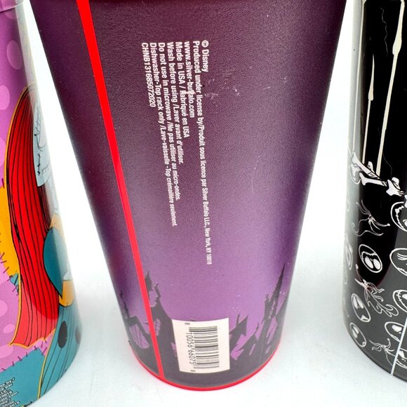 Disney Tim Burtons The Nightmare Before Christmas Plastic Cups Set Of 3  20 Oz - Picture 4 of 7
